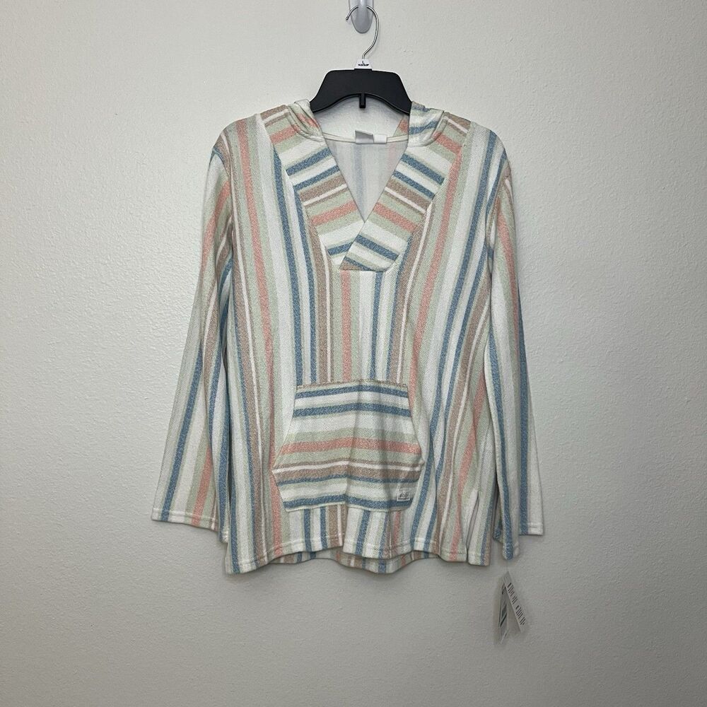 Roxy Girl Fille Hoodie Pastel Striped Terry Girls XL 16
